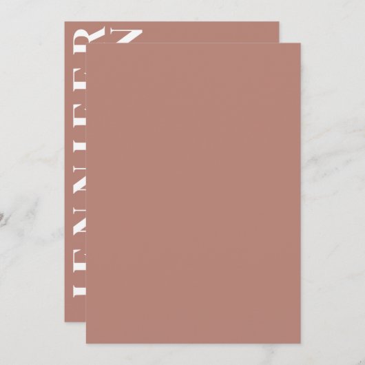 Minimalistische Einladung (Vorne/Hinten)