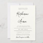 Minimalistische Einladung (Vorderseite)