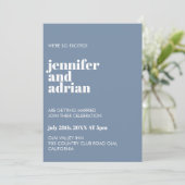 Minimalistische Einladung (Stehend Vorderseite)