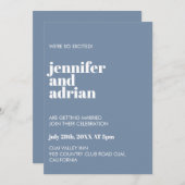 Minimalistische Einladung (Vorne/Hinten)