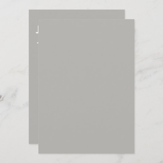 Minimalistische Einladung (Vorne/Hinten)