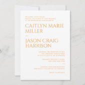 Minimalistische Einladung (Vorderseite)