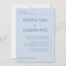 Minimalistische Einladung