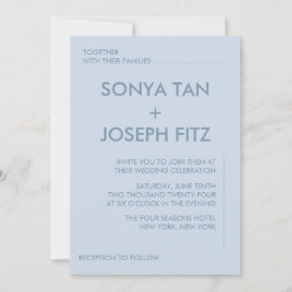 Minimalistische Einladung