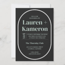 Minimalistische Einladung