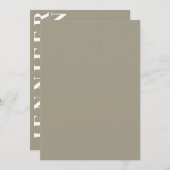 Minimalistische Einladung (Vorne/Hinten)