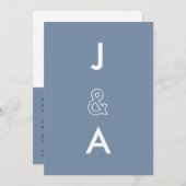 Minimalistische Einladung (Vorne/Hinten)