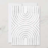 Minimalistische Einladung (Rückseite)