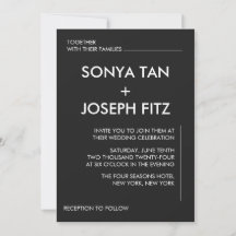 Minimalistische Einladung