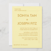 Minimalistische Einladung (Vorderseite)