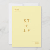 Minimalistische Einladung (Rückseite)