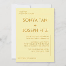 Minimalistische Einladung