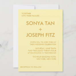 Minimalistische Einladung