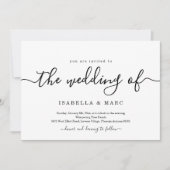 Minimalistische Einladung (Vorderseite)