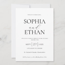 Minimalistische Einladung