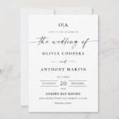 Minimalistische Einladung (Vorderseite)