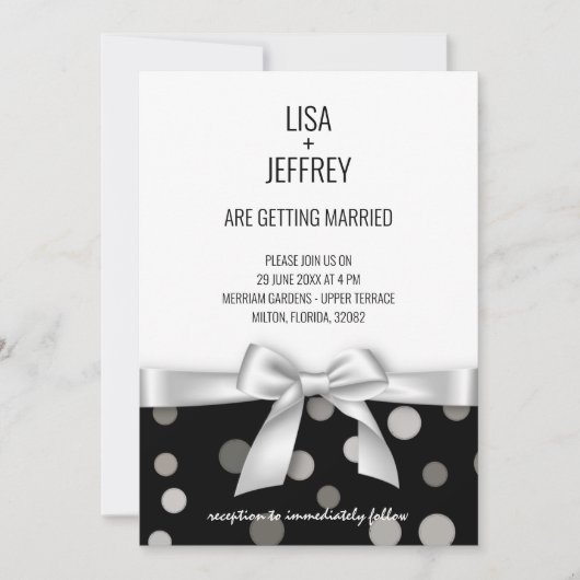 Minimalistische Einladung (Vorderseite)