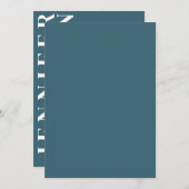 Minimalistische Einladung (Vorne/Hinten)