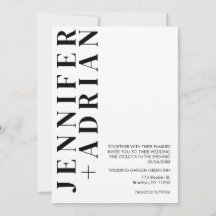 Minimalistische Einladung