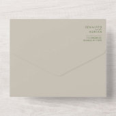 Minimalistische Einladung (Rückseite)