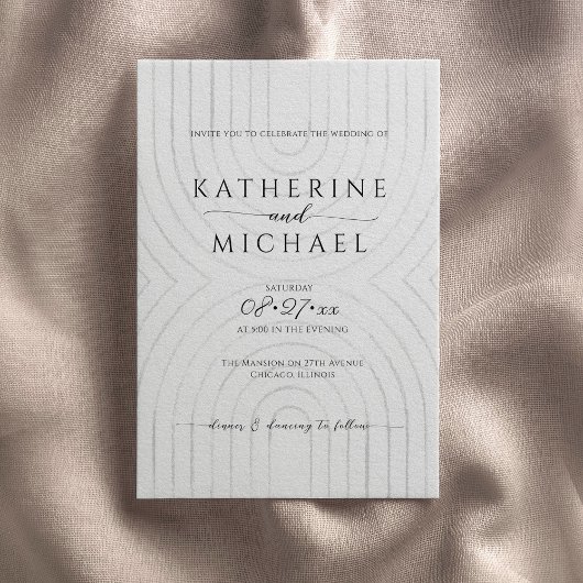 Minimalistische Einladung