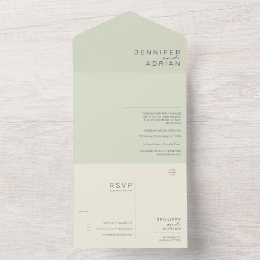 Minimalistische Einladung (Innen Boden)