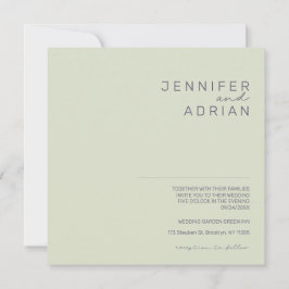 Minimalistische Einladung