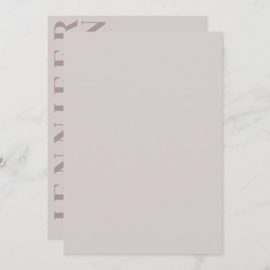 Minimalistische Einladung (Vorne/Hinten)