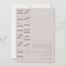 Minimalistische Einladung