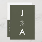 Minimalistische Einladung (Vorne/Hinten)