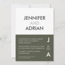 Minimalistische Einladung