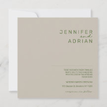 Minimalistische Einladung