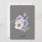 Minimalistische Einladung (Rückseite)