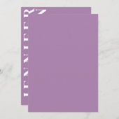 Minimalistische Einladung (Vorne/Hinten)