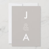 Minimalistische Einladung (Vorderseite)