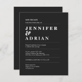 Minimalistische Einladung (Vorne/Hinten)