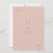 Minimalistische Einladung (Rückseite)