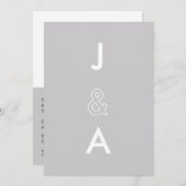 Minimalistische Einladung (Vorne/Hinten)