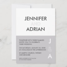 Minimalistische Einladung