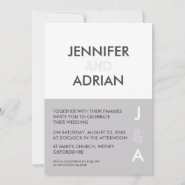 Minimalistische Einladung