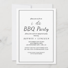 Minimalistische Einladung der "I Do GRILLEN"-Inter