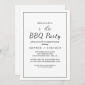 Minimalistische Einladung der "I Do GRILLEN"-Inter (Vorne/Hinten)