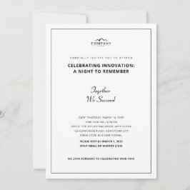 Minimalistische Einladung für Unternehmenstagungen