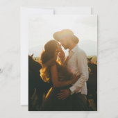 Minimalistische Einladung mit Foto (Rückseite)