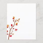 Minimalistische Einladung von Lovebird-Hochzeit im (Rückseite)