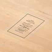 Minimalistische Einladung zur Einberufung (Ablage )