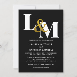 Minimalistische Einladung zur Hochzeit