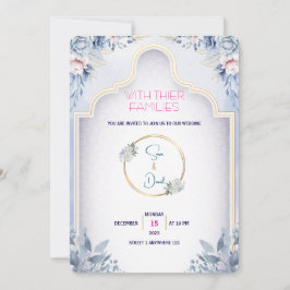 Minimalistische Einladung zur Hochzeit