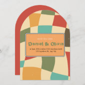 Minimalistische Einladung zur Hochzeit (Vorne/Hinten)