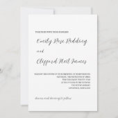 Minimalistische Einladung zur Hochzeit (Vorderseite)